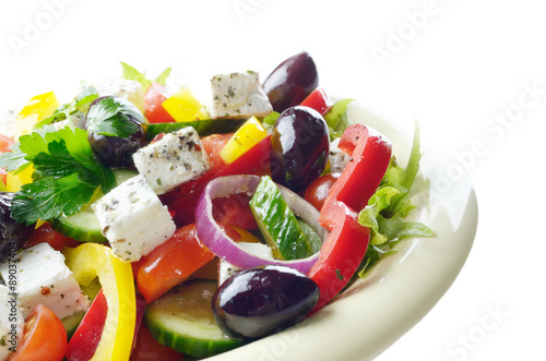 Homemade greek salad