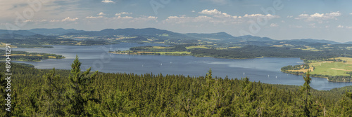 Lake Lipno in south Bohemia, Czech Republic, Europe