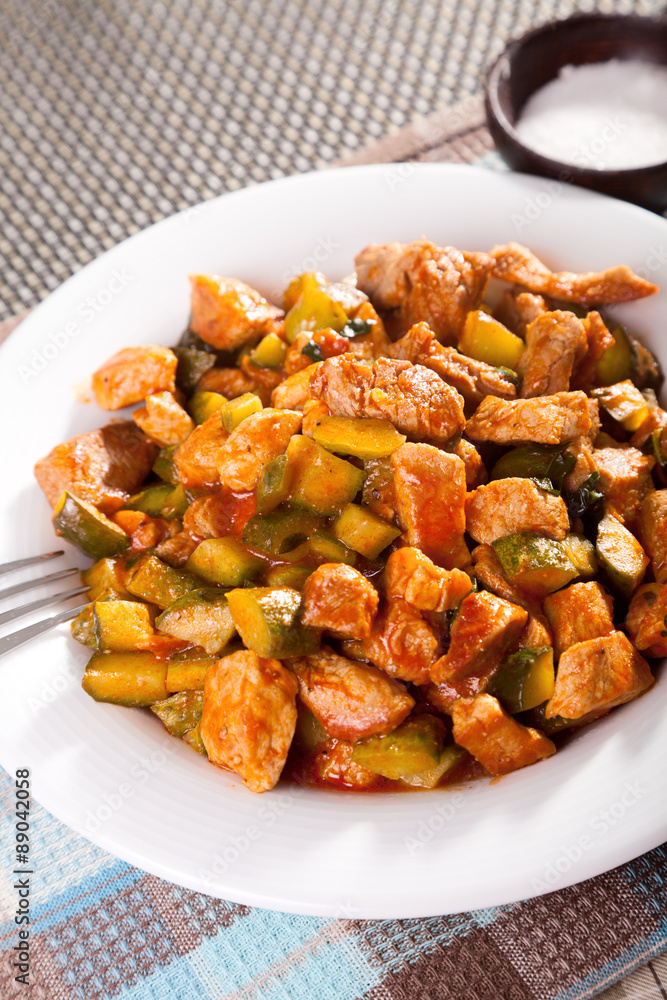 Pork and vegetables stew