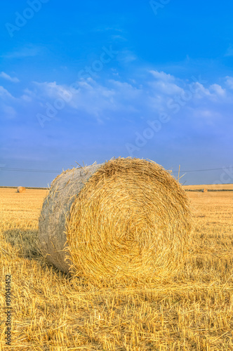Heuballen zur Getreide-Erntezeit