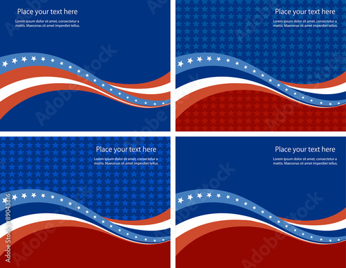 American Flag, Vector background for Independence Day and other