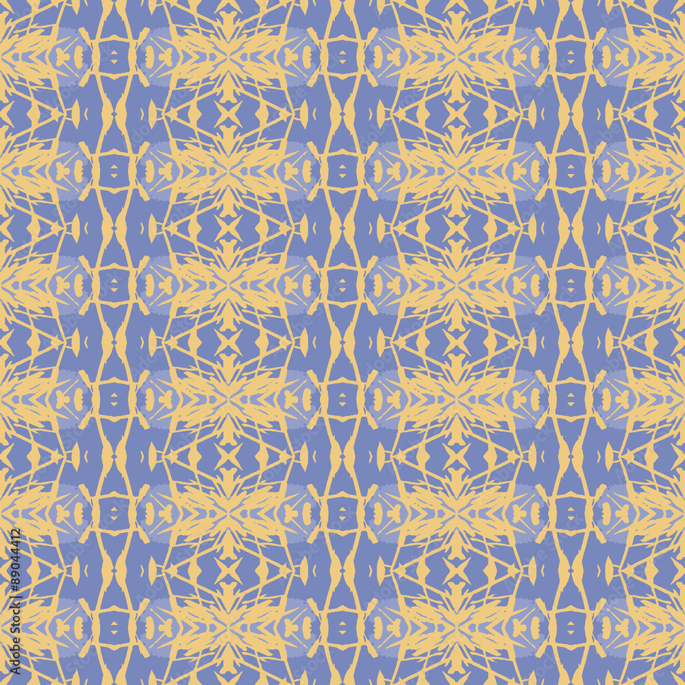 Seamless pattern.
Hand drawn seamlessly repeating ornamental wallpaper or textile pattern.Drop this into your swatches palette and fill your shapes with the pattern. 
