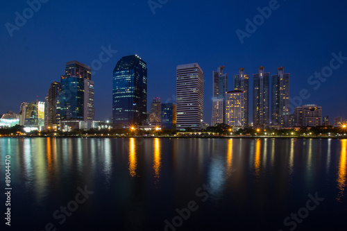 Bangkok in the twilight. © pisanu3113
