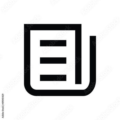 notebook Vector Icon photo