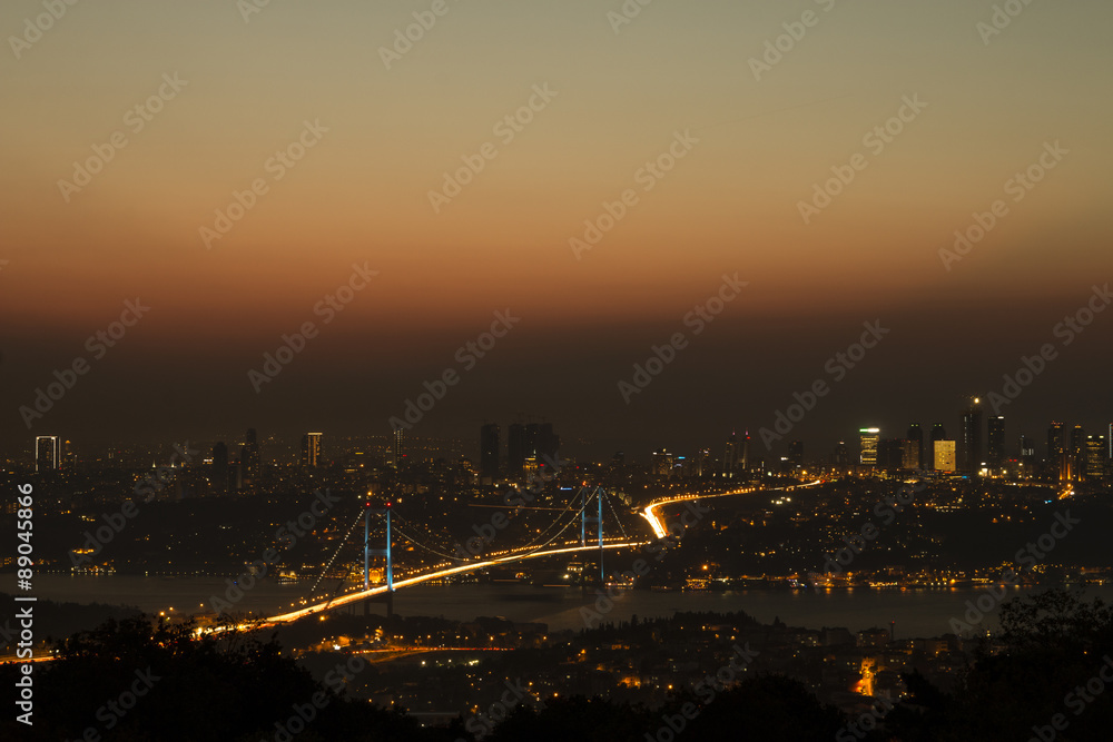 istanbul boğaziçi köprüsü manzarası