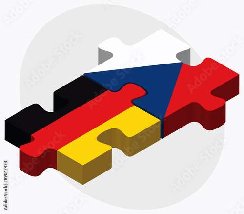 Germany and Czech Republic Flags