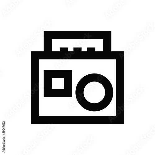 Cassette Player Vector Icon