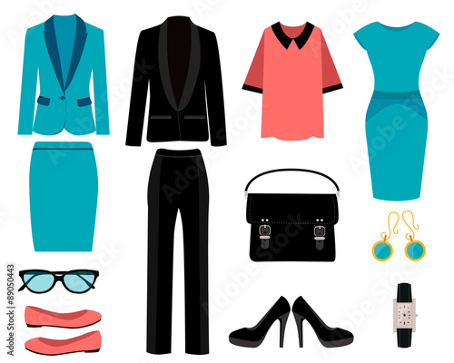 Set of business clothes