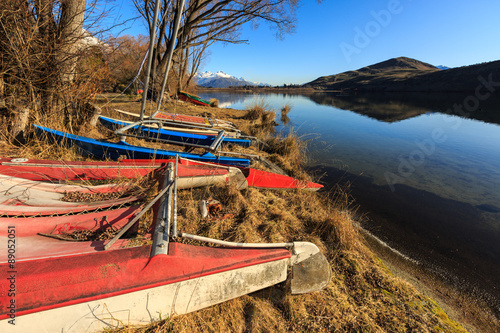 Scuttled sailing boat photo