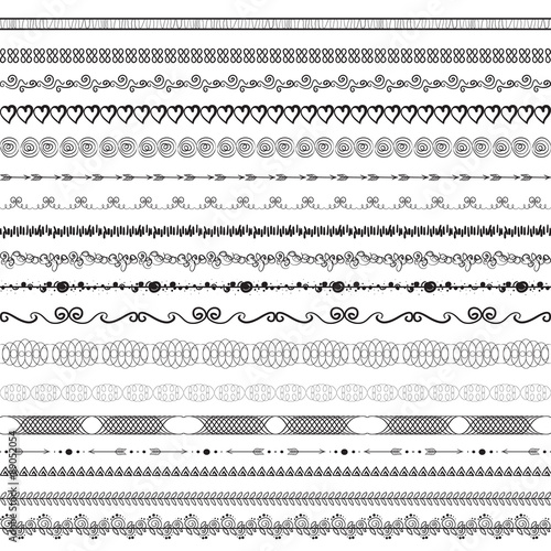 Hand drawn decorative borders