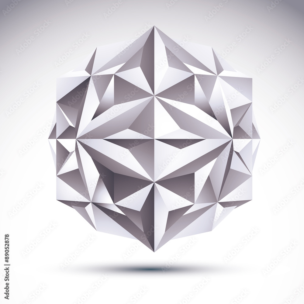 Abstract vector 3D geometric object, clear eps 8. Abstract vector 3D geometric object, clear eps 8.