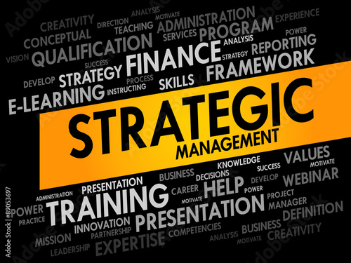 Strategic Management word cloud, business concept