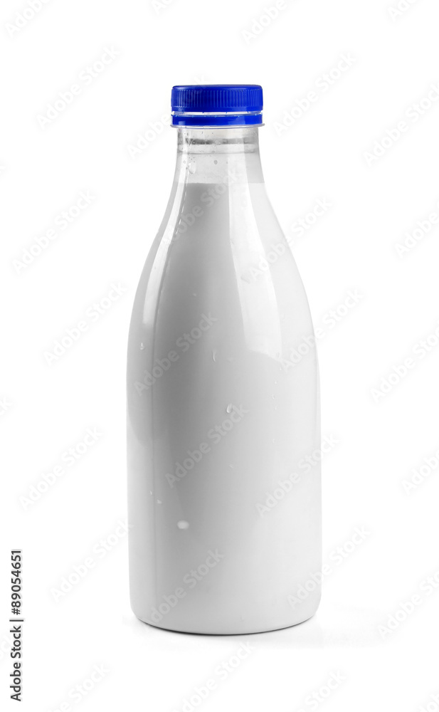 blank milk bottle isolated on white blank milk bottle isolated on white