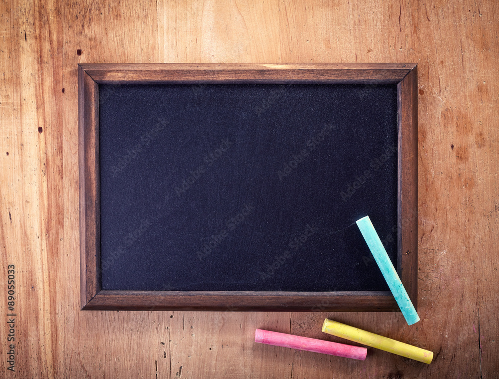 Blank chalkboard