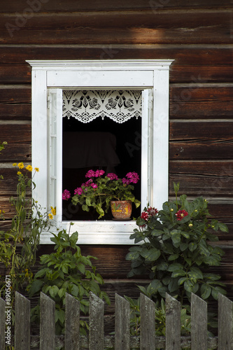 Window in the village #89056671