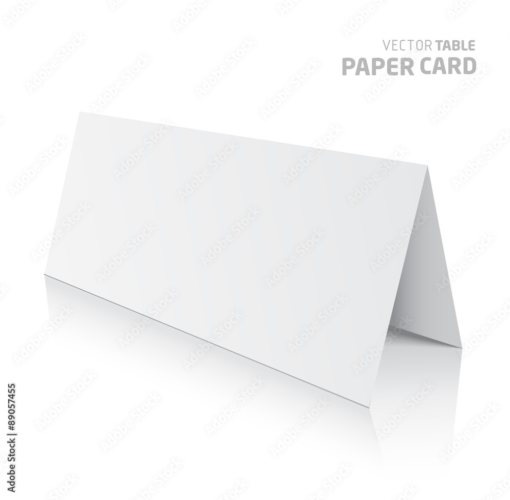 3d table paper card isolated on a grey background. 3d table paper card isolated on a grey background.