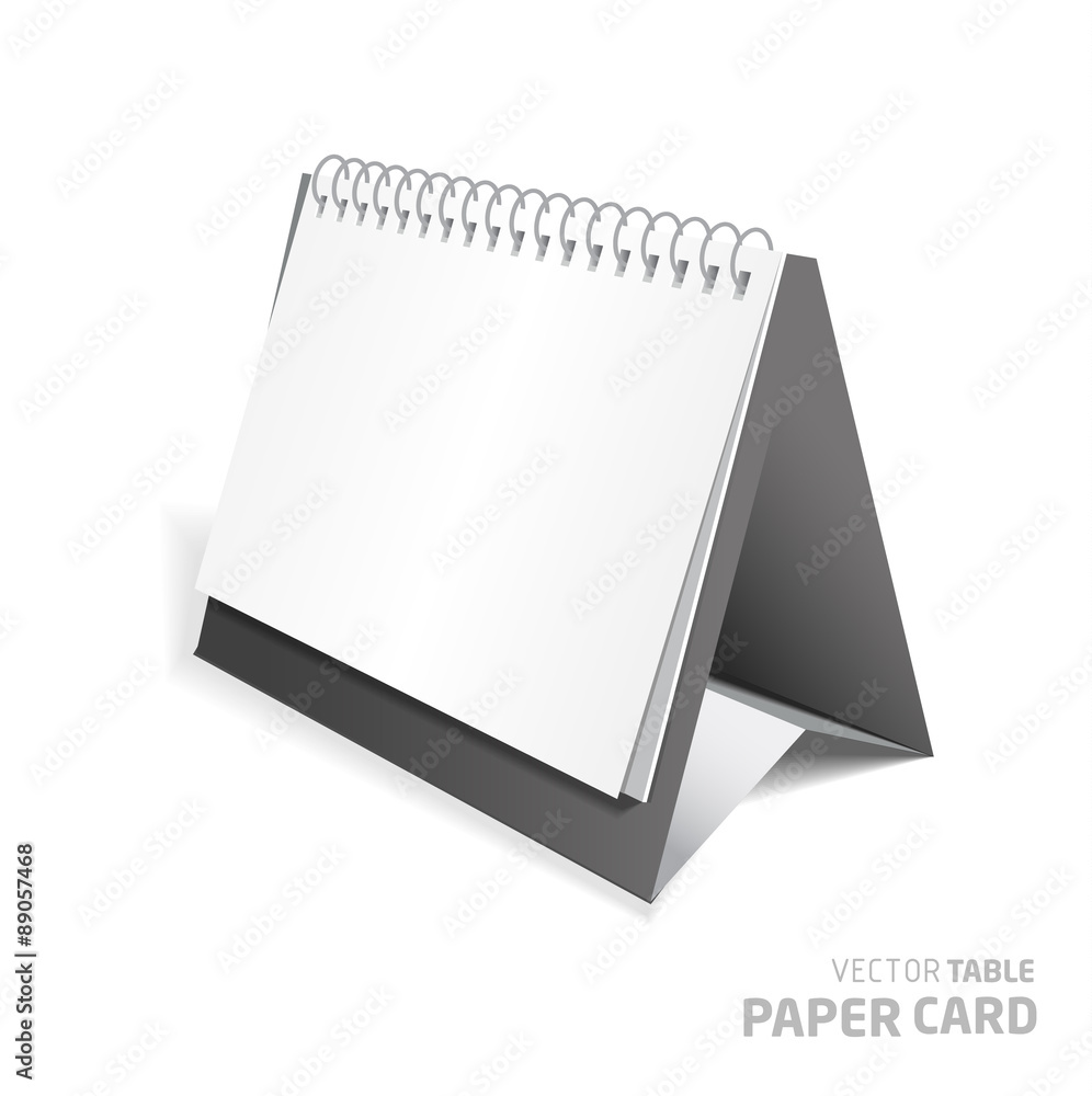 3d table paper card isolated on a grey background. 3d table paper card isolated on a grey background.