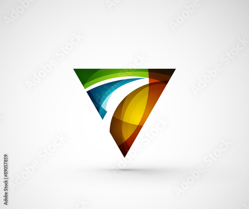 Free Download Abstract geometric company logo triangle, arrow - GFXLoad