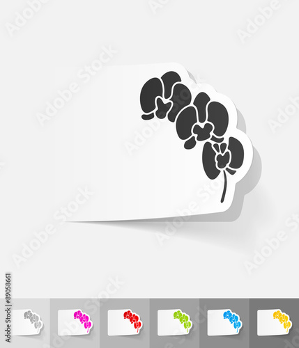 realistic design element. orchid