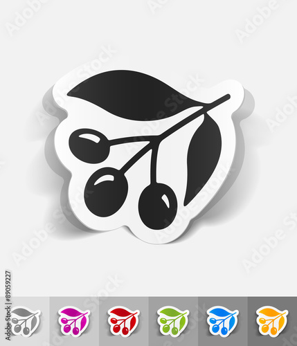 realistic design element. three coffee beans