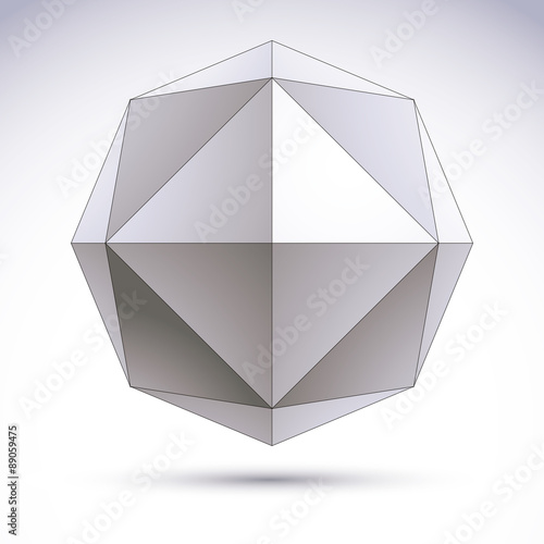 Abstract 3D origami polygon...