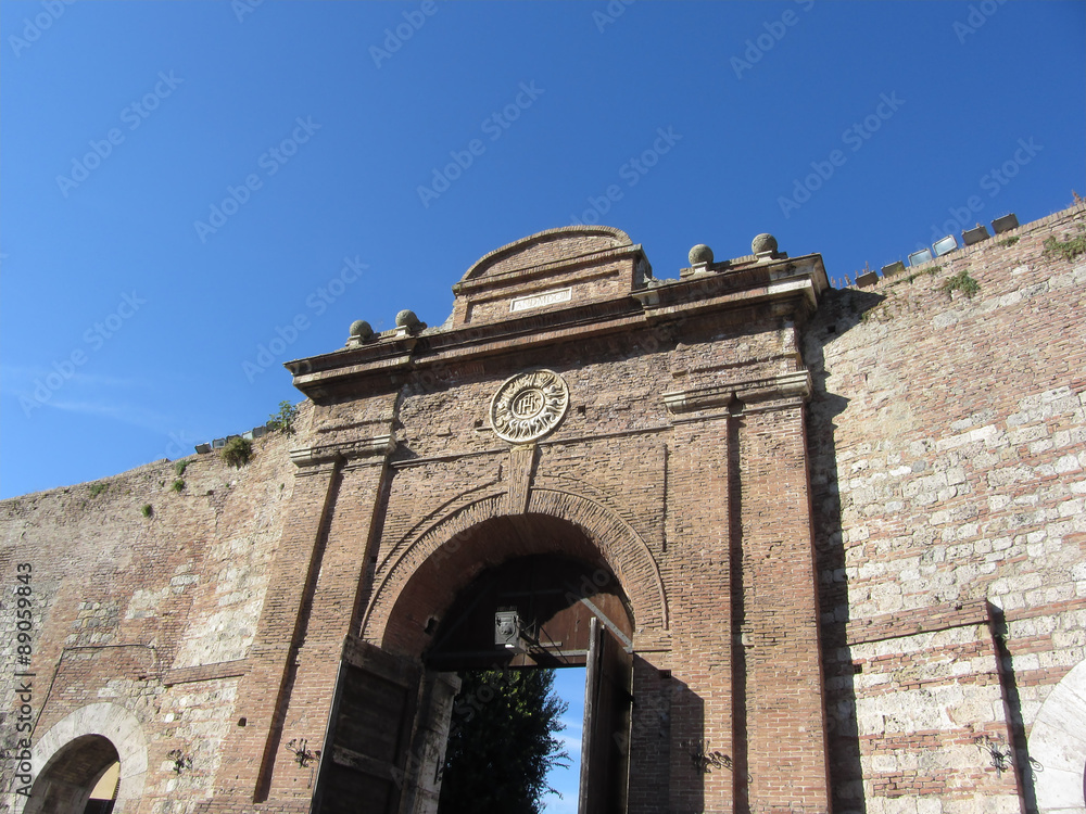 Siena, Tuscany . Porta Camollia