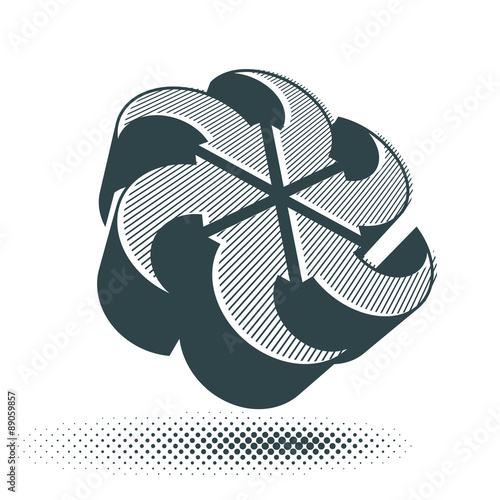 Looping arrows vector abstr...