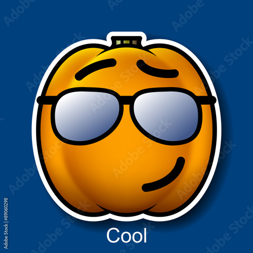 Vector Halloween Smiley Cool