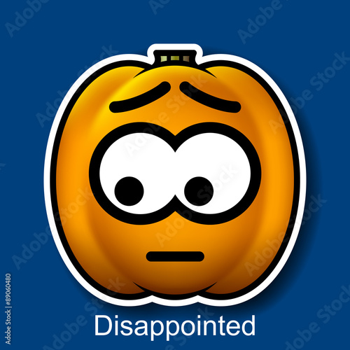 Vector Halloween Smiley Disappointed