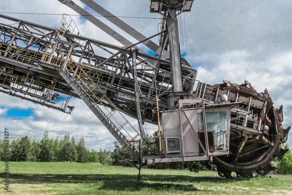 Fototapeta premium Schaufelradbagger Big Wheel