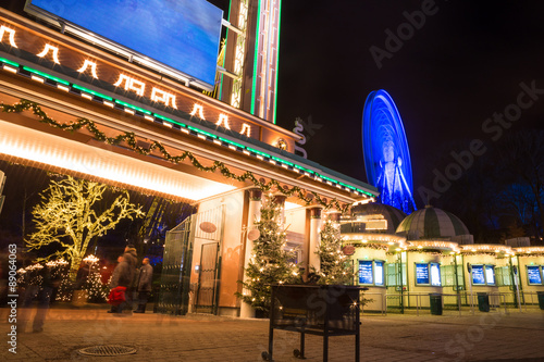 Christmas lights in Amusement Park Liseberg, Gothenbur, Sweden