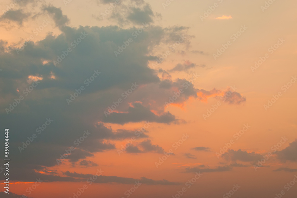 Obraz premium Sunset Sky Background
