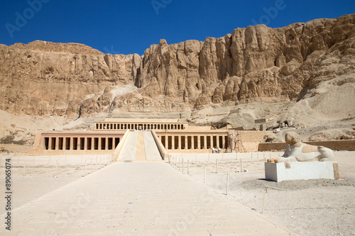 The temple of Hatshepsut near Luxor in Egypt