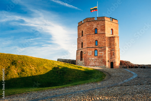 Tower Of Gediminas - Gedimino - In Vilnius, Lithuania. 