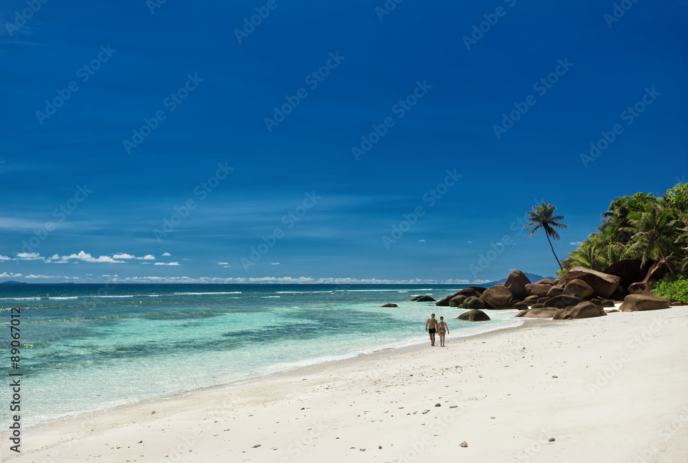 Beautiful tropical beach, vacation background Beautiful tropical beach, vacation background