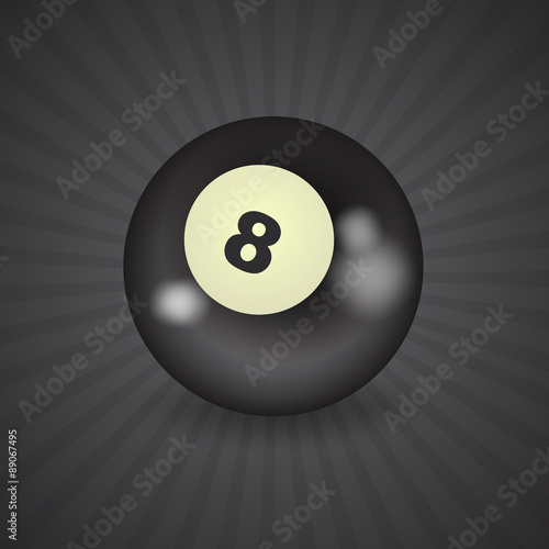 set of billiard balls, billiards, American ball number 8