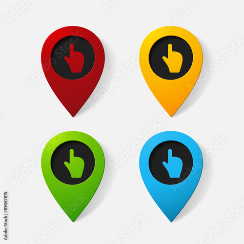 Free Download Realistic color pointer: finger up - GFXLoad