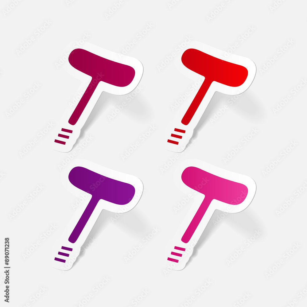 paper sticker: classic corkscrew paper sticker: classic corkscrew