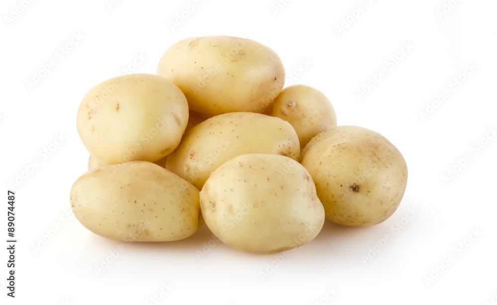 Potatoes isolated on white background Potatoes isolated on white background