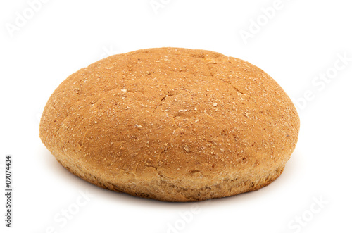 wholemeal breads isolated on white background