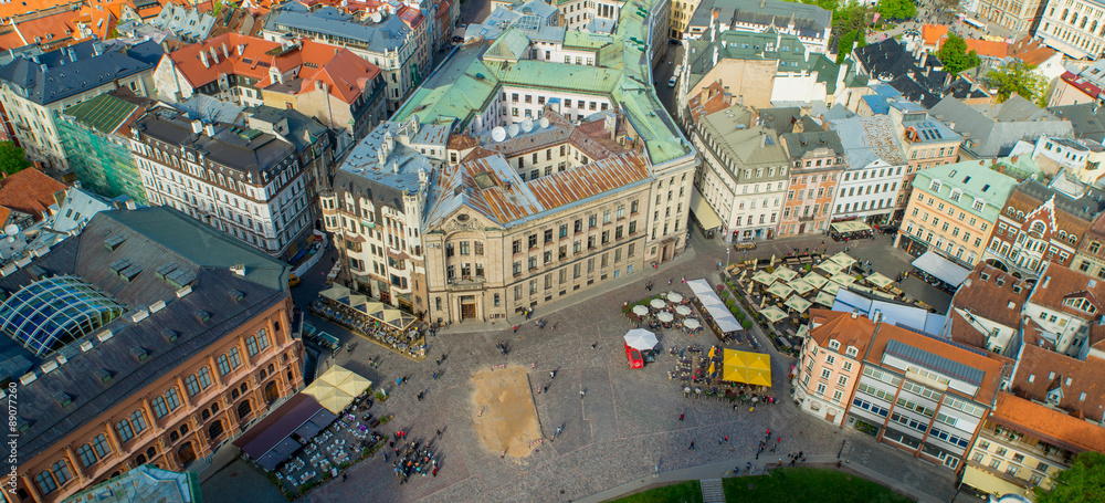 View to old Riga from the air.