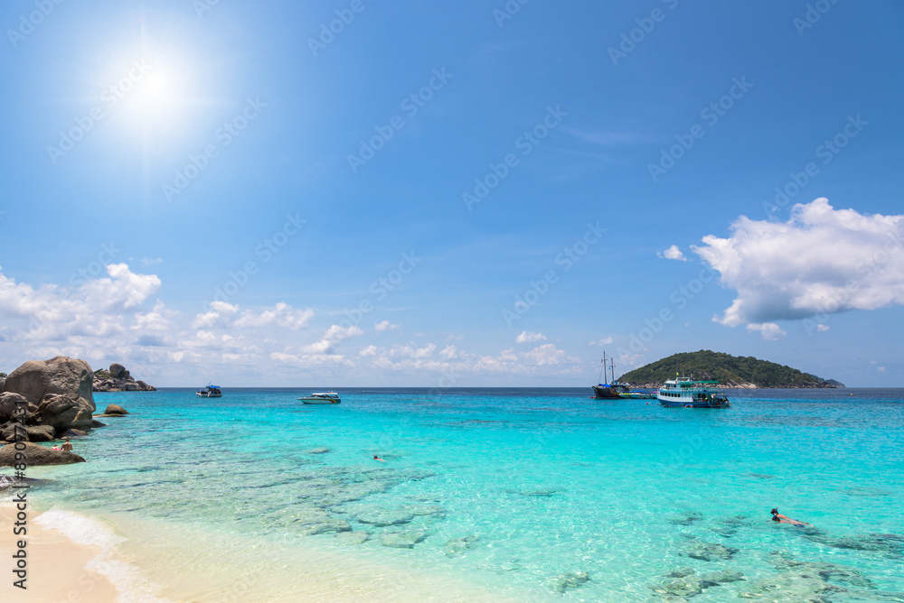 Beautiful beach at Koh Miang in Mu Koh Similan, Thailand Beautiful beach at Koh Miang in Mu Koh Similan, Thailand
