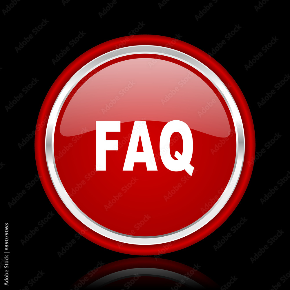 faq red glossy web icon faq red glossy web icon