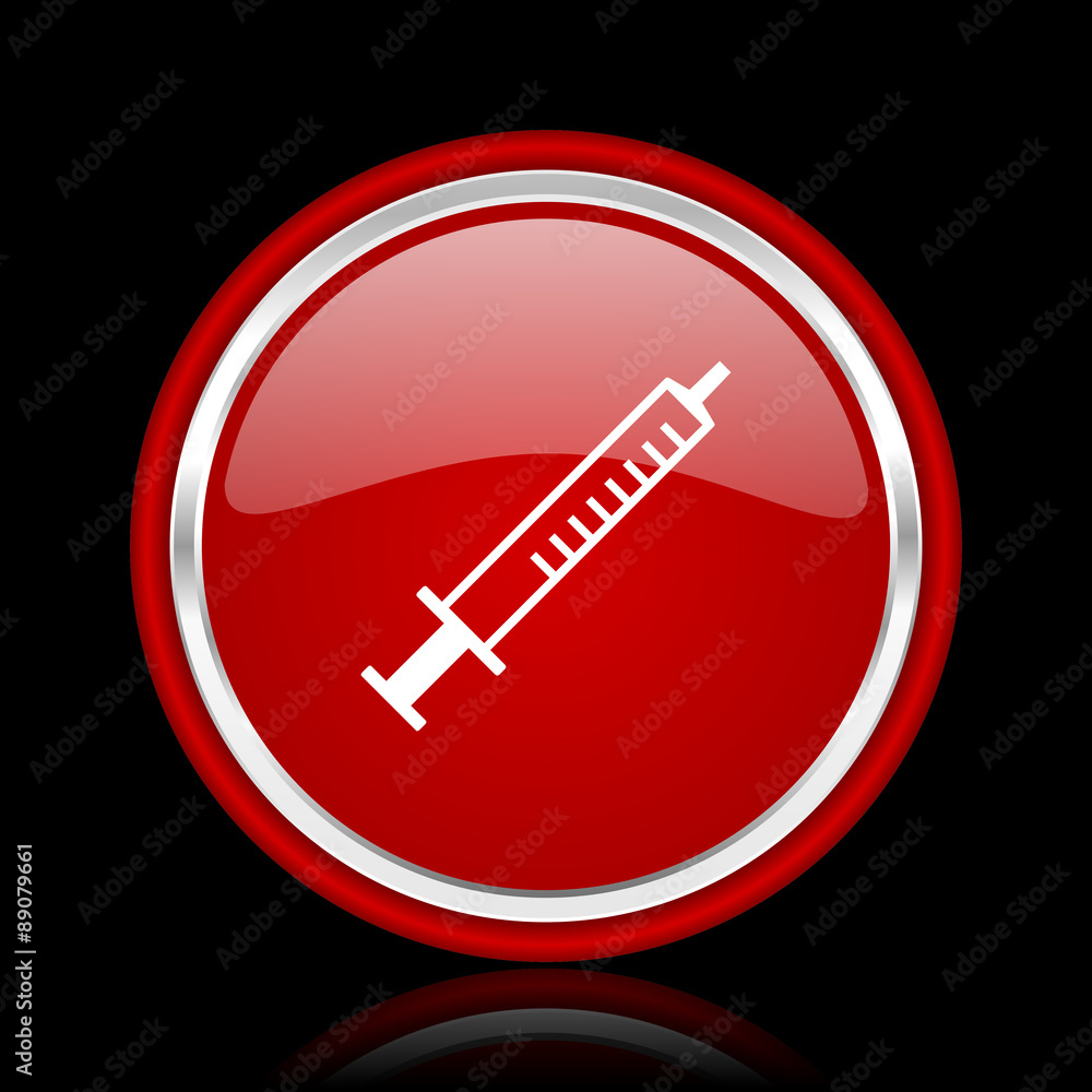 medicine red glossy web icon medicine red glossy web icon