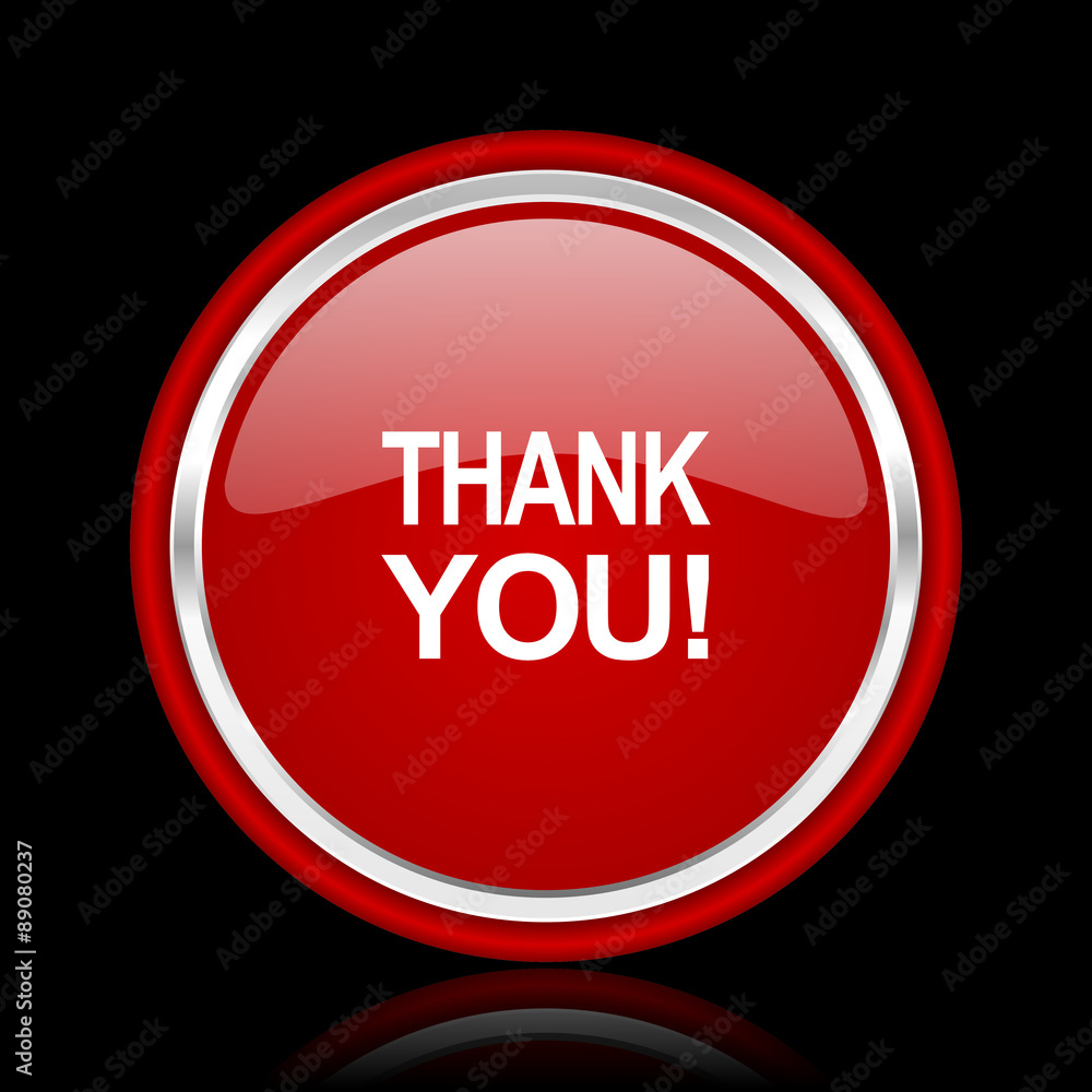 thank you red glossy web icon thank you red glossy web icon