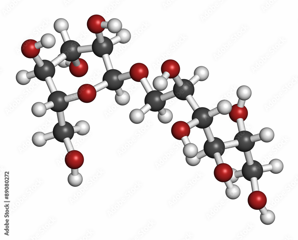 Isomalt sugar substitute molecule (one of two components shown).