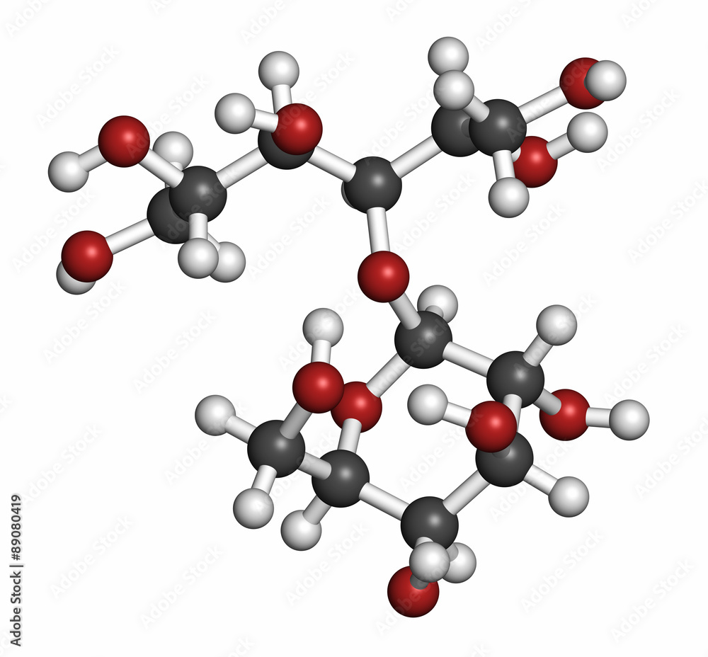 Lactitol sweetener and laxative molecule.