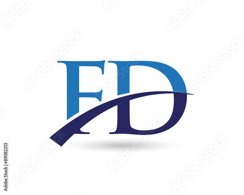 FD Logo Letter Swoosh