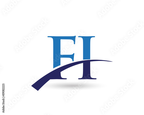FI Logo Letter Swoosh