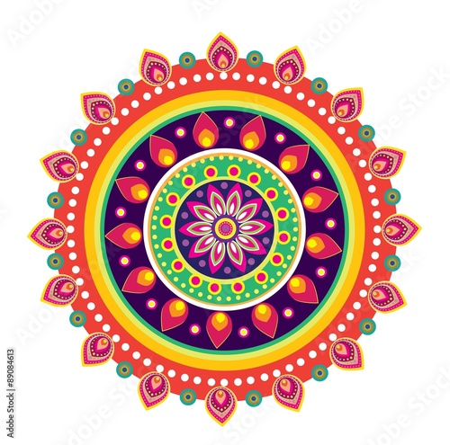 Flower pattern mandala